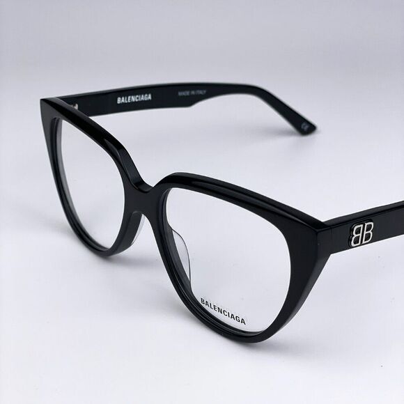 SALE! NEW Balenciaga Everyday BB0129O 001 Black Demo Butterfly Women Eyeglasses main image 7